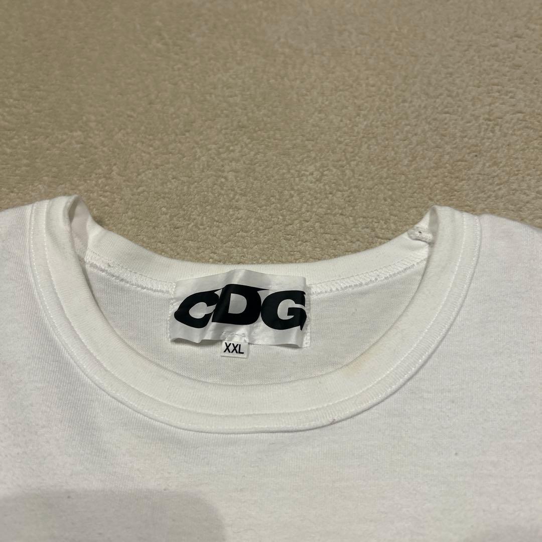 CDG STUSSY グラフィックTシャツ ホワイト