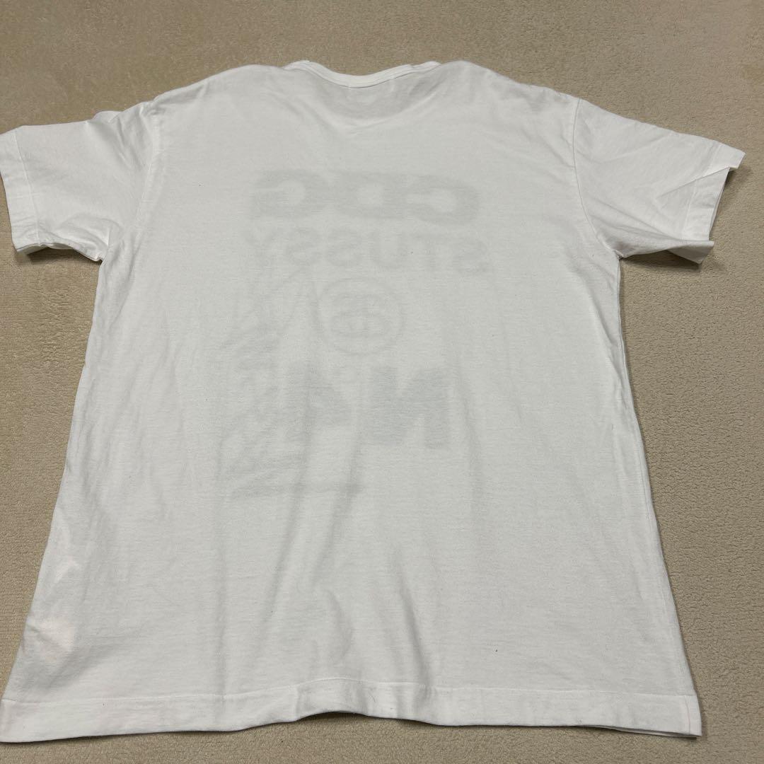CDG STUSSY グラフィックTシャツ ホワイト
