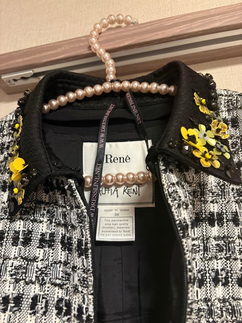 クロゼット断捨離中様用 Rene ルネ ツイードワンピース 38 マリアケント