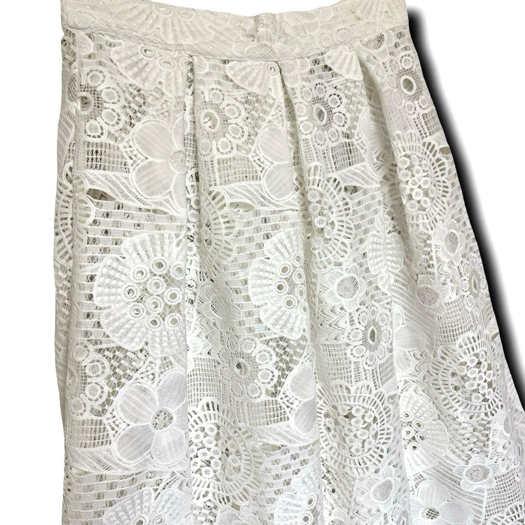 【未使用級】IENA Luana コットンレース 巻きスカート インド綿