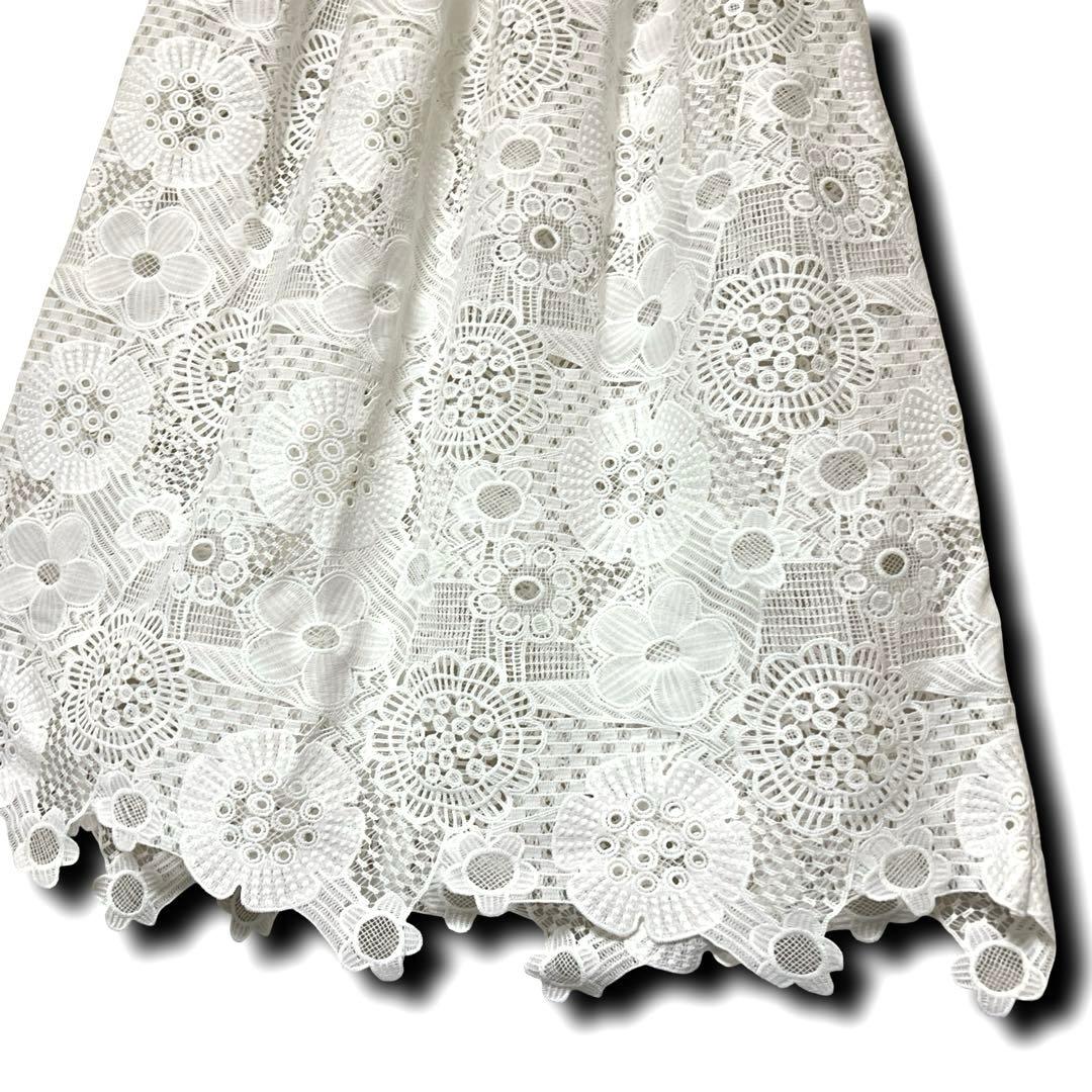 【未使用級】IENA Luana コットンレース 巻きスカート インド綿