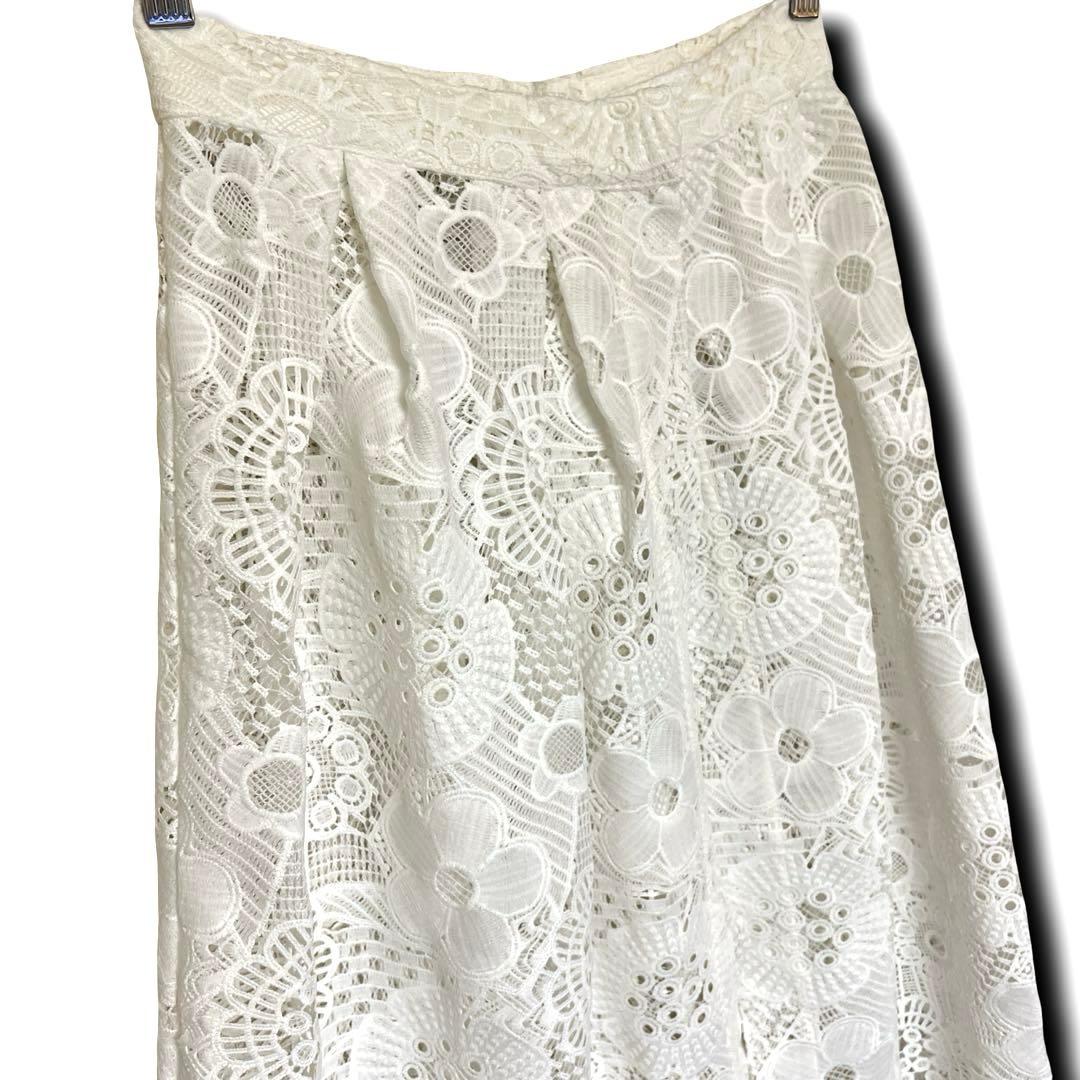 【未使用級】IENA Luana コットンレース 巻きスカート インド綿
