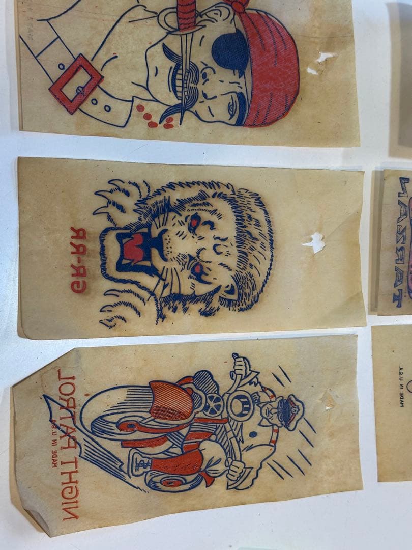 アメリカンビンテージ/1940s/アイロンプリント/熱転写紙/6種/1950s