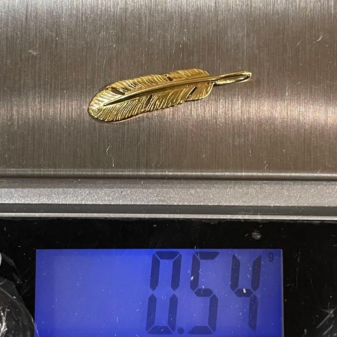K18 フェザー　ペンダント　トップ　,54g