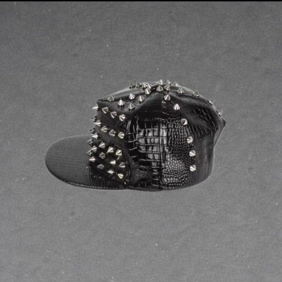 帽子 crocodile leather studs cap opium swag