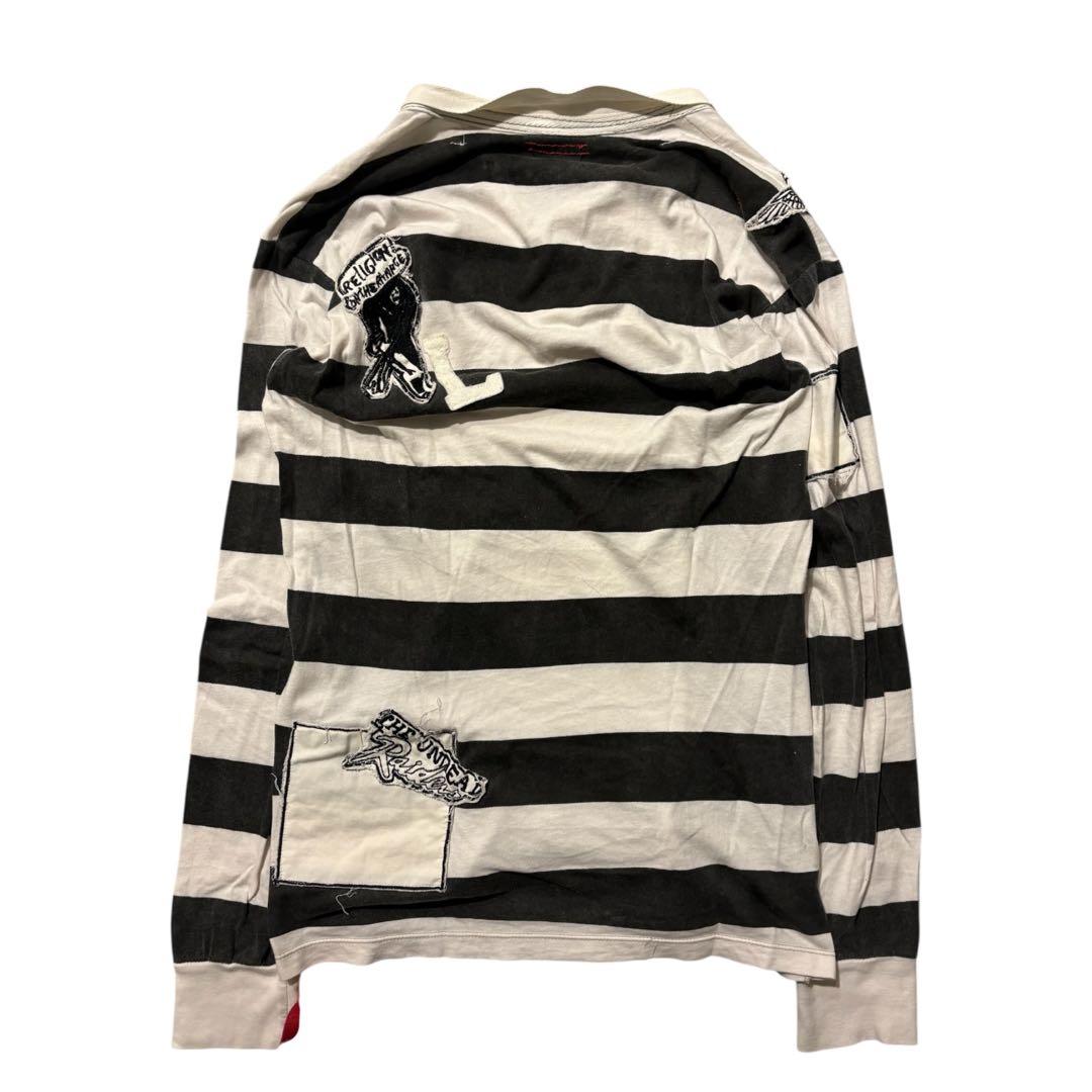 トップス Religion border long tee patch archive