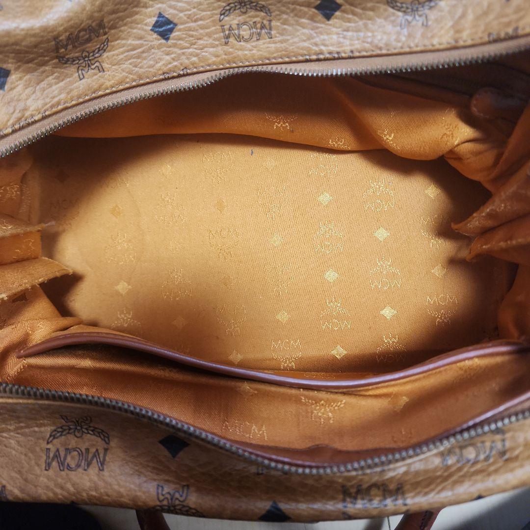MCM ロゴプリント ボストンバッグ
