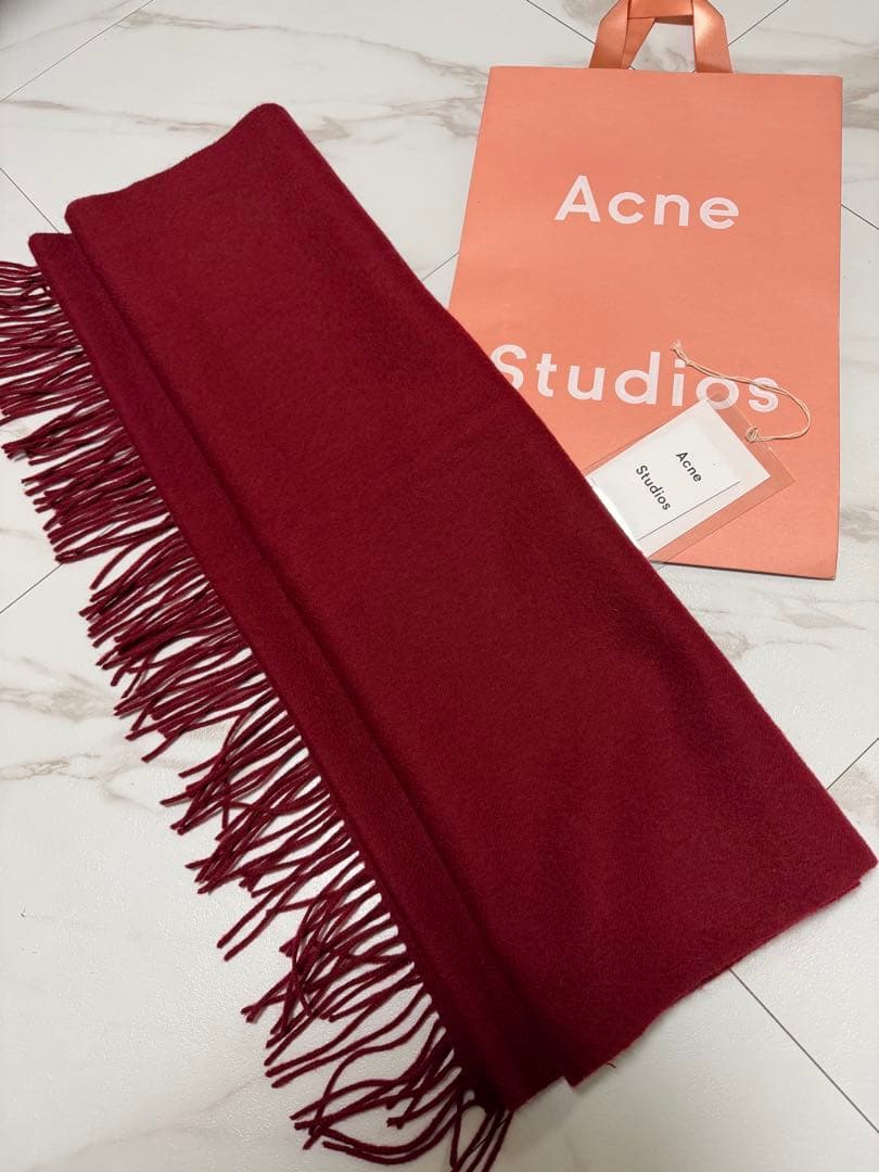 Acne Studios 正規品　マフラー　ボルドーカラー