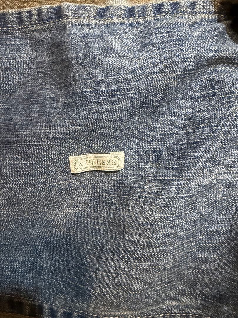 A.PRESSE US NAVY Denim Jacket カバーオール　2
