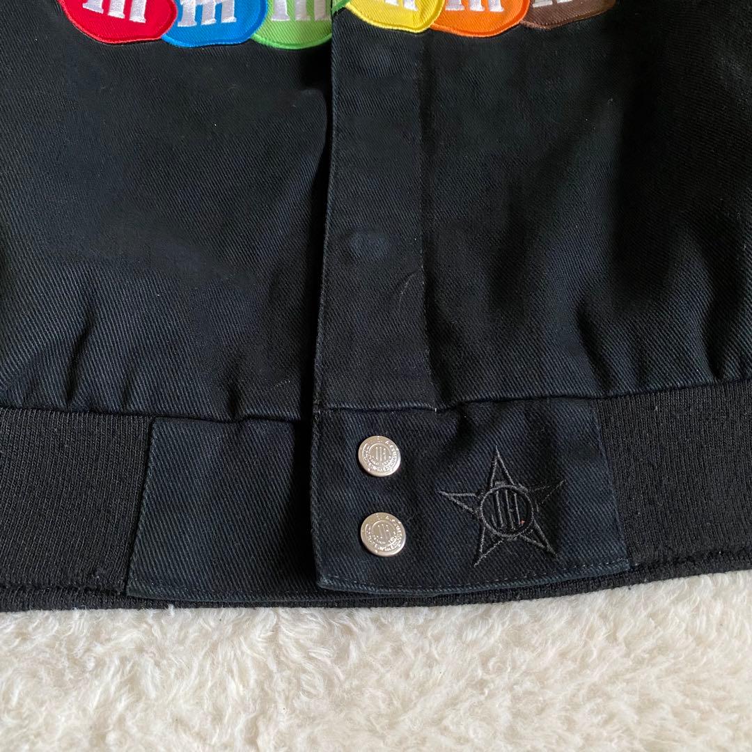 NASCAR m&m's レーシングジャケット　刺繍ロゴ　スポンサー　黒　XL