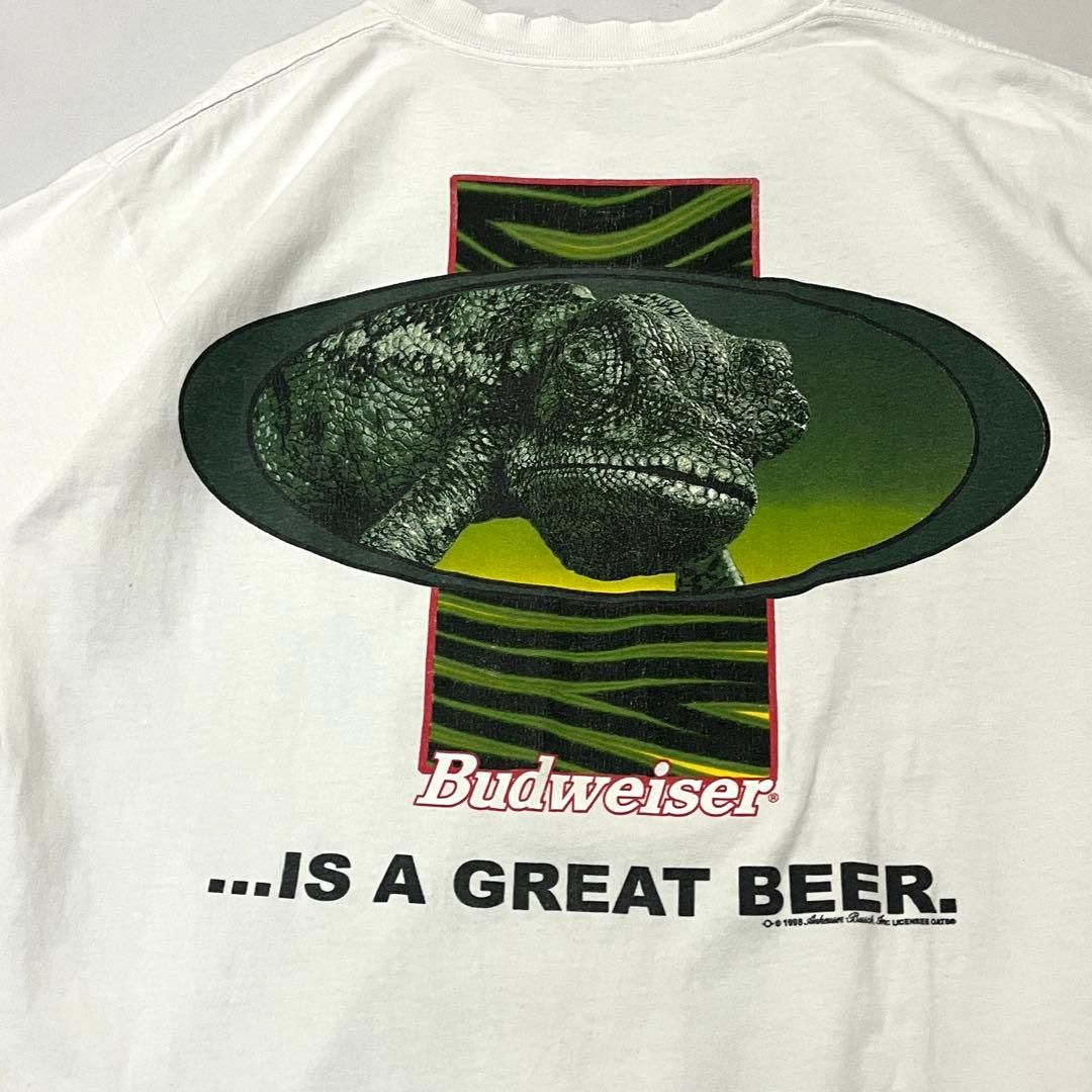 90s USA製 Budweiser バドワイザー カメレオン Tシャツ