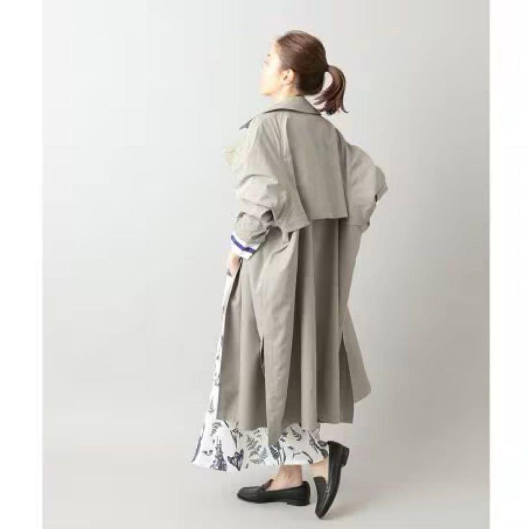 イエナ 定価37400円 撥水加工 Peポプリンオーバートレンチコート ゆったり