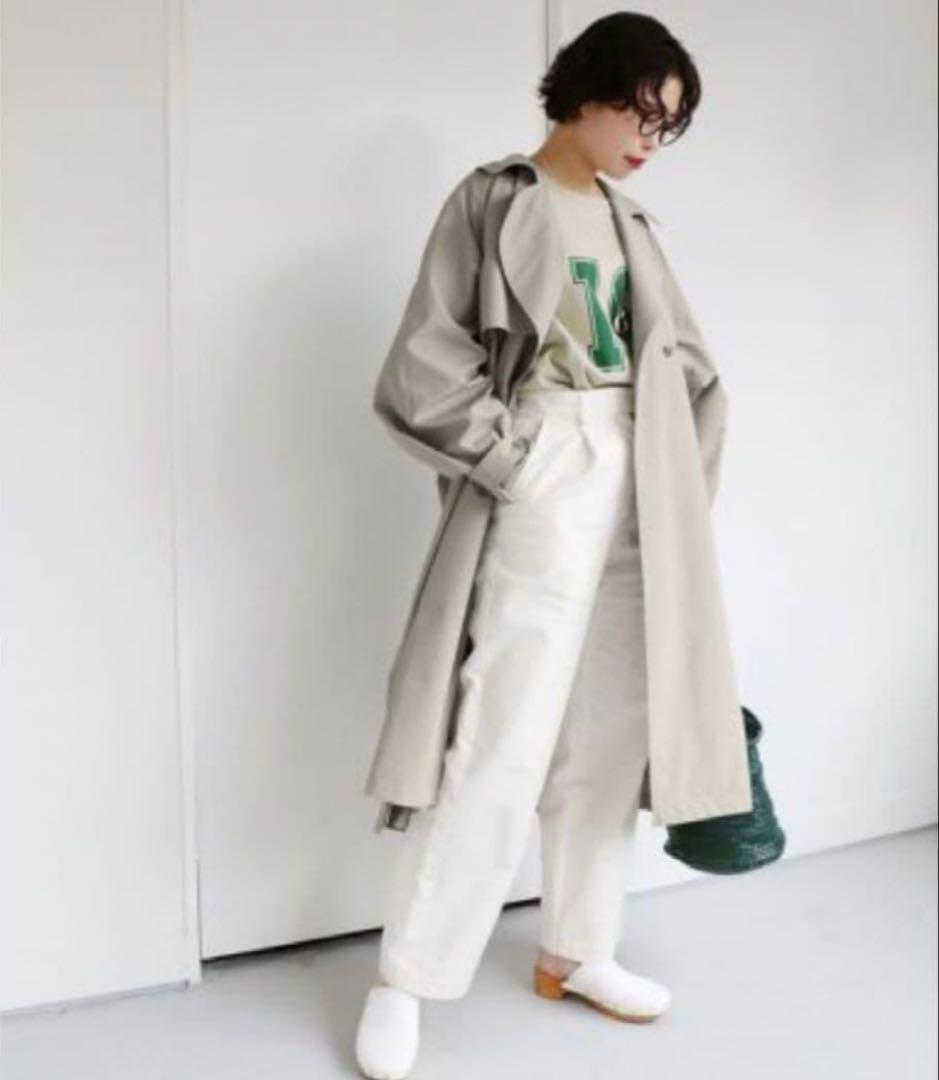 イエナ 定価37400円 撥水加工 Peポプリンオーバートレンチコート ゆったり