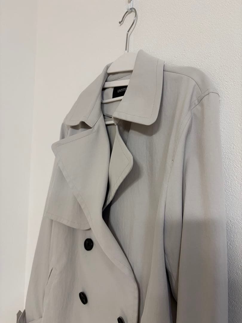 UNTITLED ショートトレンチコート　サイズ2 ライトベージュ　美品！