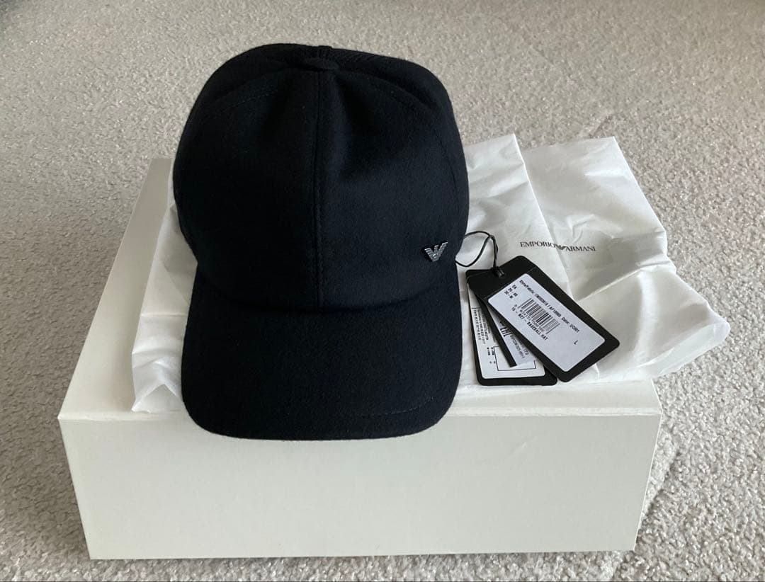 EMPORIO ARMANIエンポリオアルマーニ キャップ 黒 新品 未使用