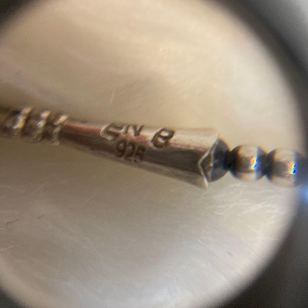 925 エリッカニコラスビゲイ 3mm 約54cm ナバホ族ネックレス　断捨離
