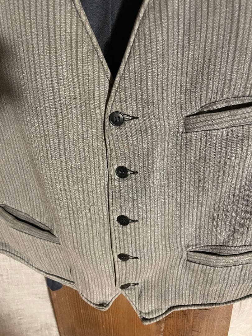 50s euro work vintage vest コットン ベスト