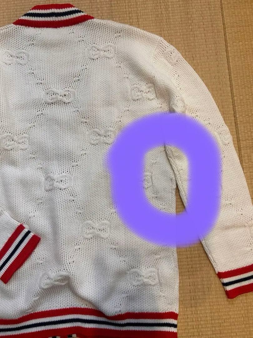 GUCCI ホワイト ニット カーディガン