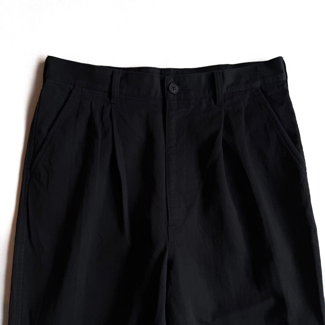 《美品》 24ss コムデギャルソン オム ワイド スラックス ブラック 綿 麻