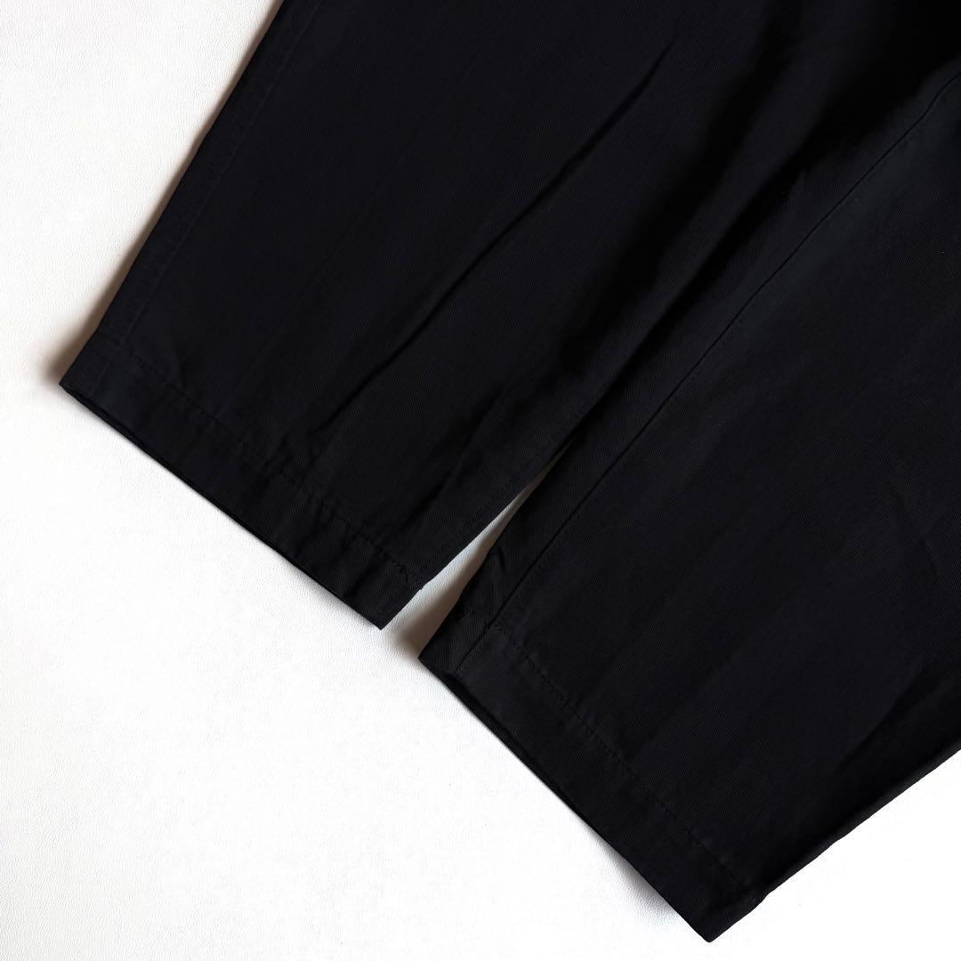 《美品》 24ss コムデギャルソン オム ワイド スラックス ブラック 綿 麻