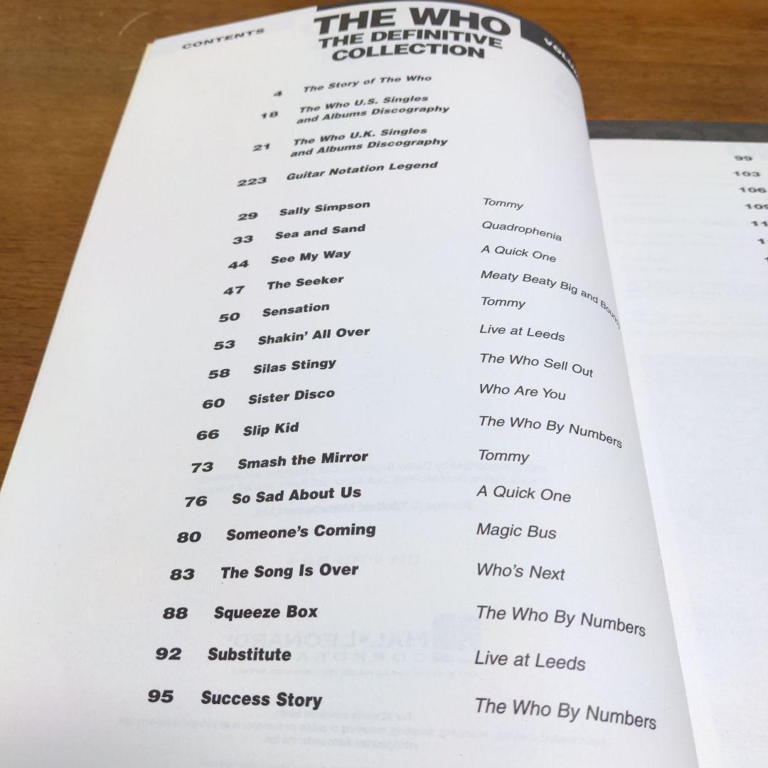 アート・デザイン・音楽 THE WHO THE DEFINITIVE COLLECTION S-Y