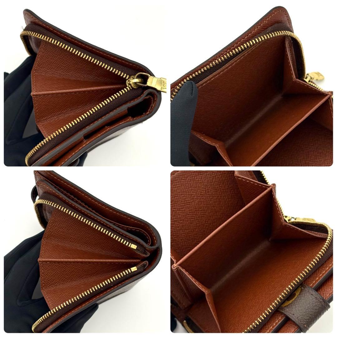 T*o様 ルイヴィトン 折財布 モノグラム コンパクトジップ 茶 ブラウン 23