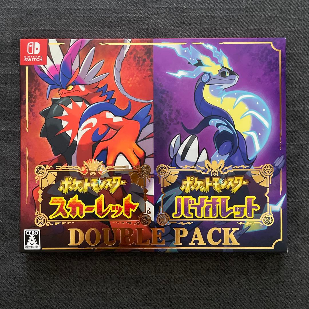 Switch ポケモン スカーレット バイオレット ダブルパック 美品 おまけ付