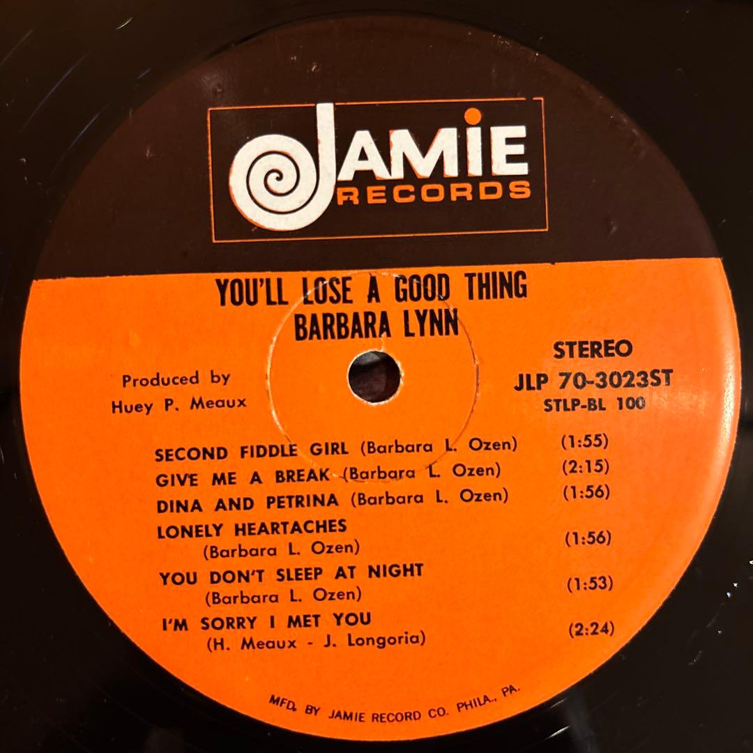 洋楽 Barbara Lynn YOU'LL LOSE A GOOD THING