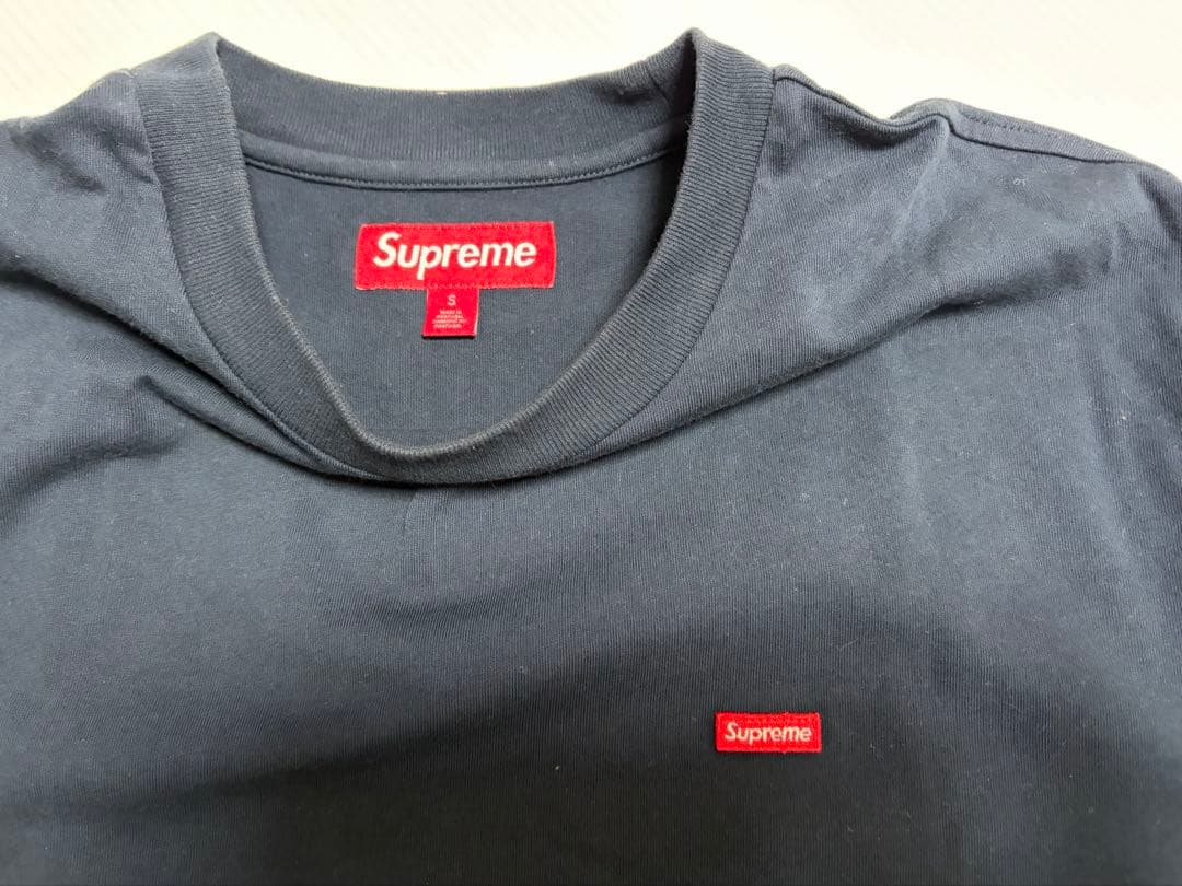 supreme Small Box Logo Tee ネイビー　Sサイズ