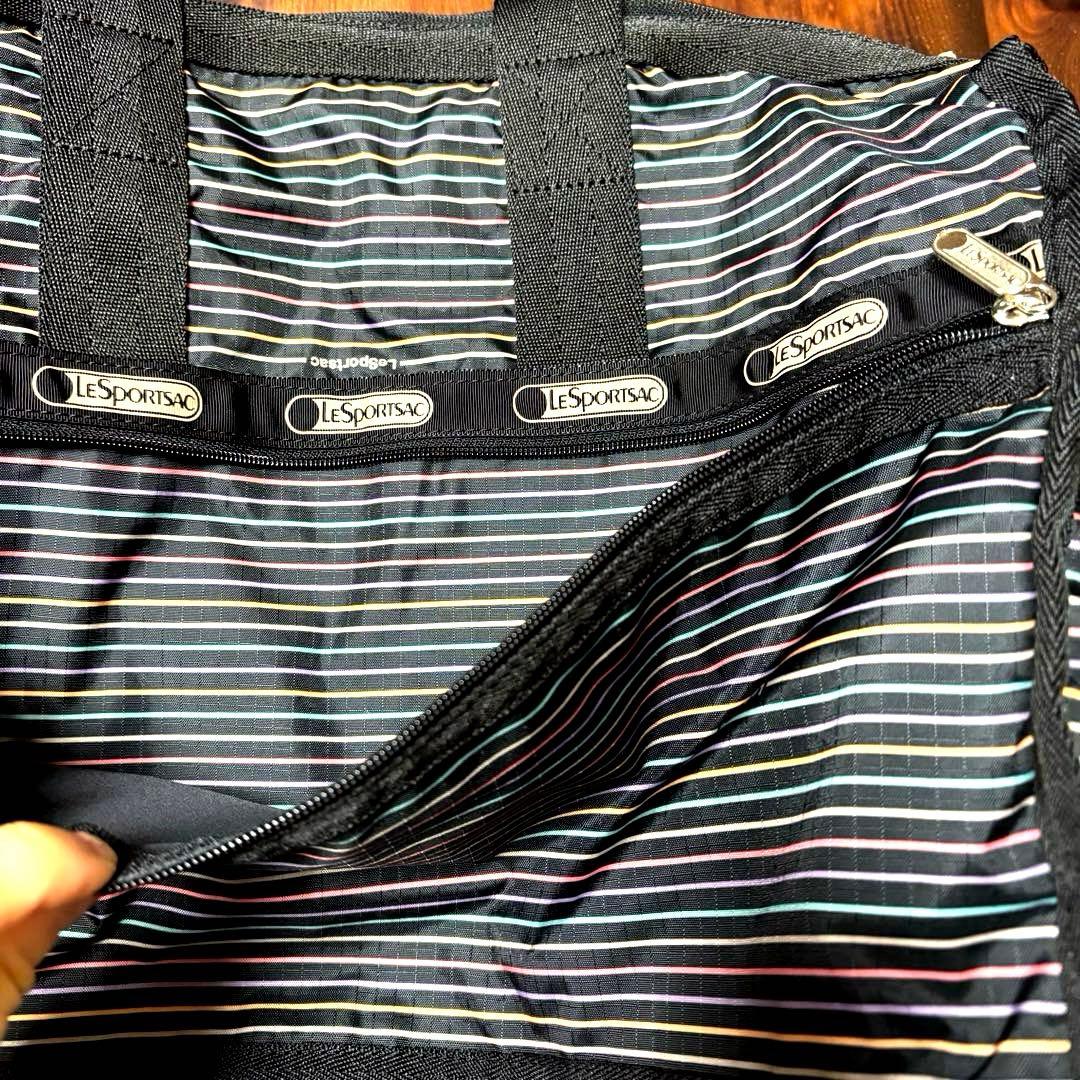 美品！LeSportsac☆ストライプ ボストンバッグ
