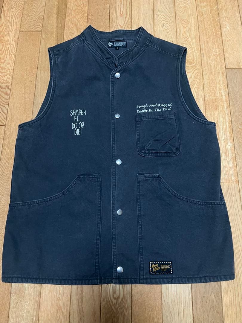 希少‼︎ rough and rugged ベスト　ハーレー　チョッパー　バイカー