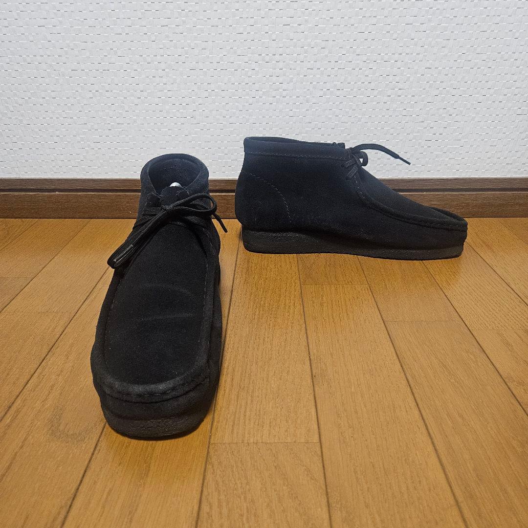 美品☆ クラークス ワラビー スエード 定番 黒 27.0cm