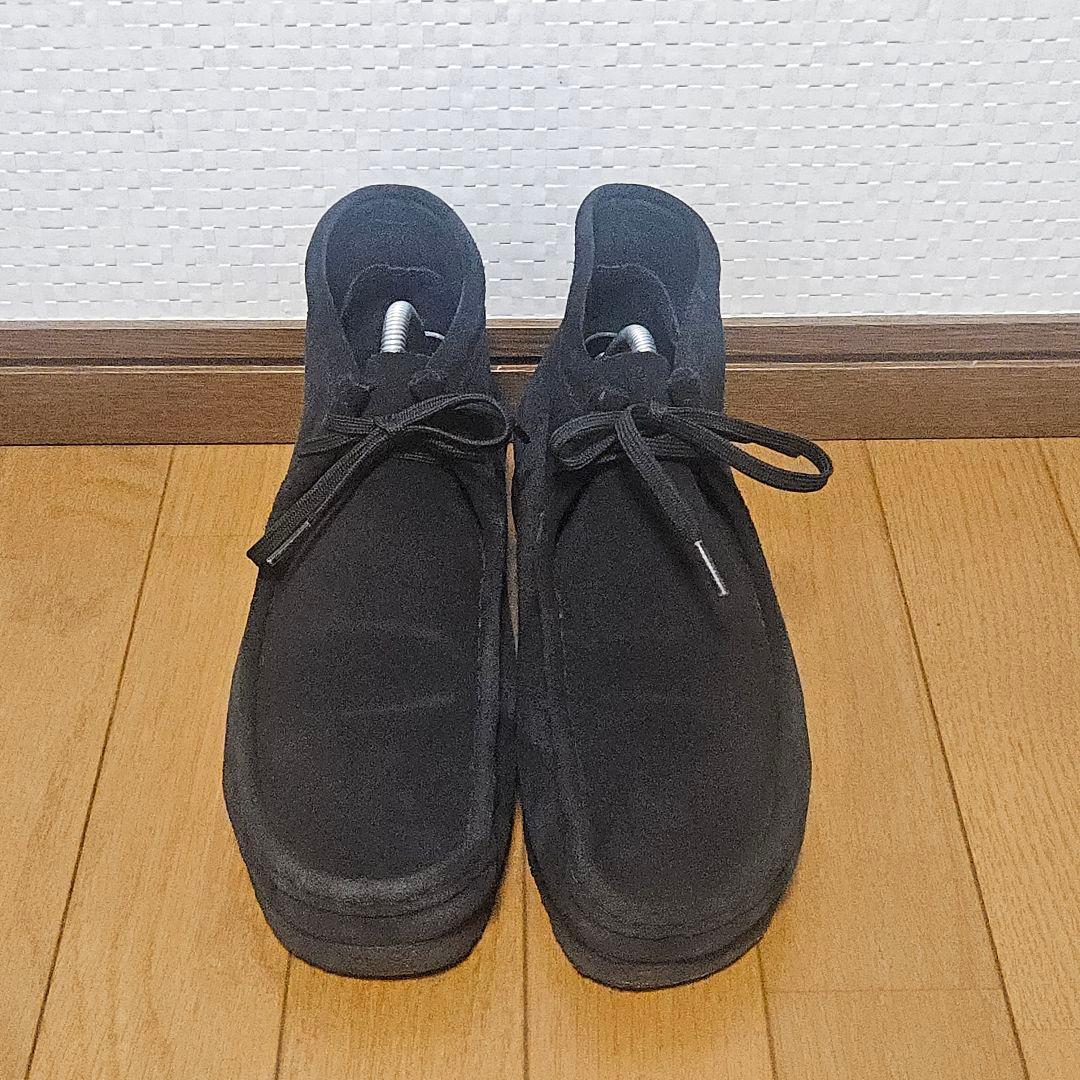 美品☆ クラークス ワラビー スエード 定番 黒 27.0cm
