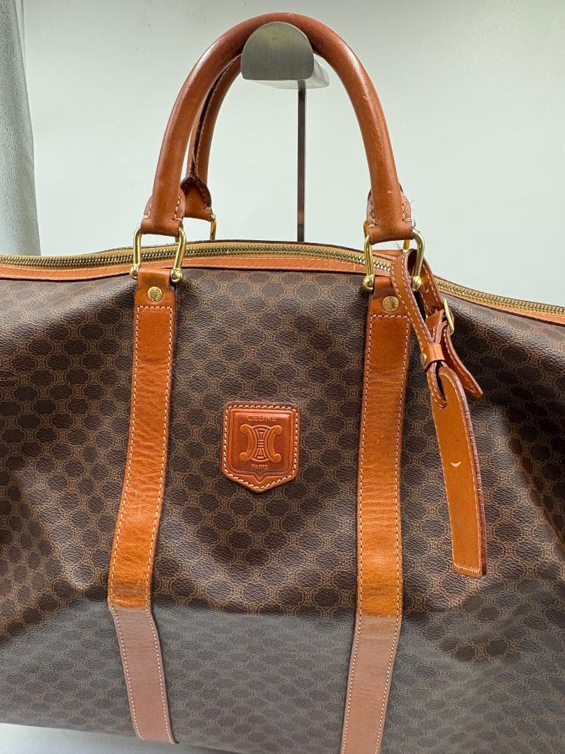 CELINE セリーヌ ボストンバッグ マカダム柄 ヴィンテージ ショルダー