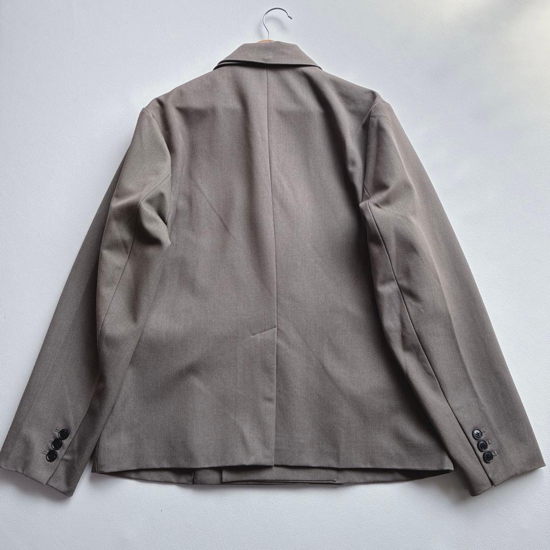 極美品 CLEL プライムTRダブルラペルテーラードジャケット XS ベージュ系