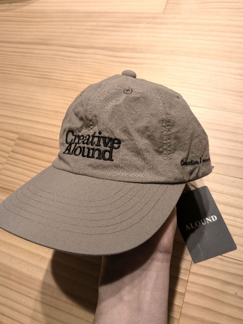 帽子 ALOUND LOGO NYLON CAP GREIGE