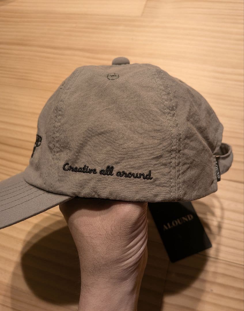 帽子 ALOUND LOGO NYLON CAP GREIGE