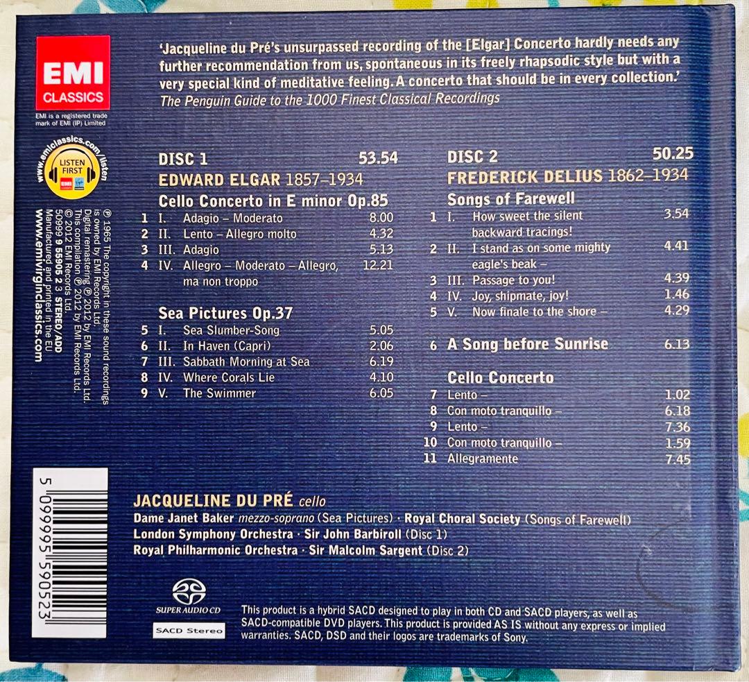 【2SACD限定廃盤】Cello Concertos-Delius, Elgar