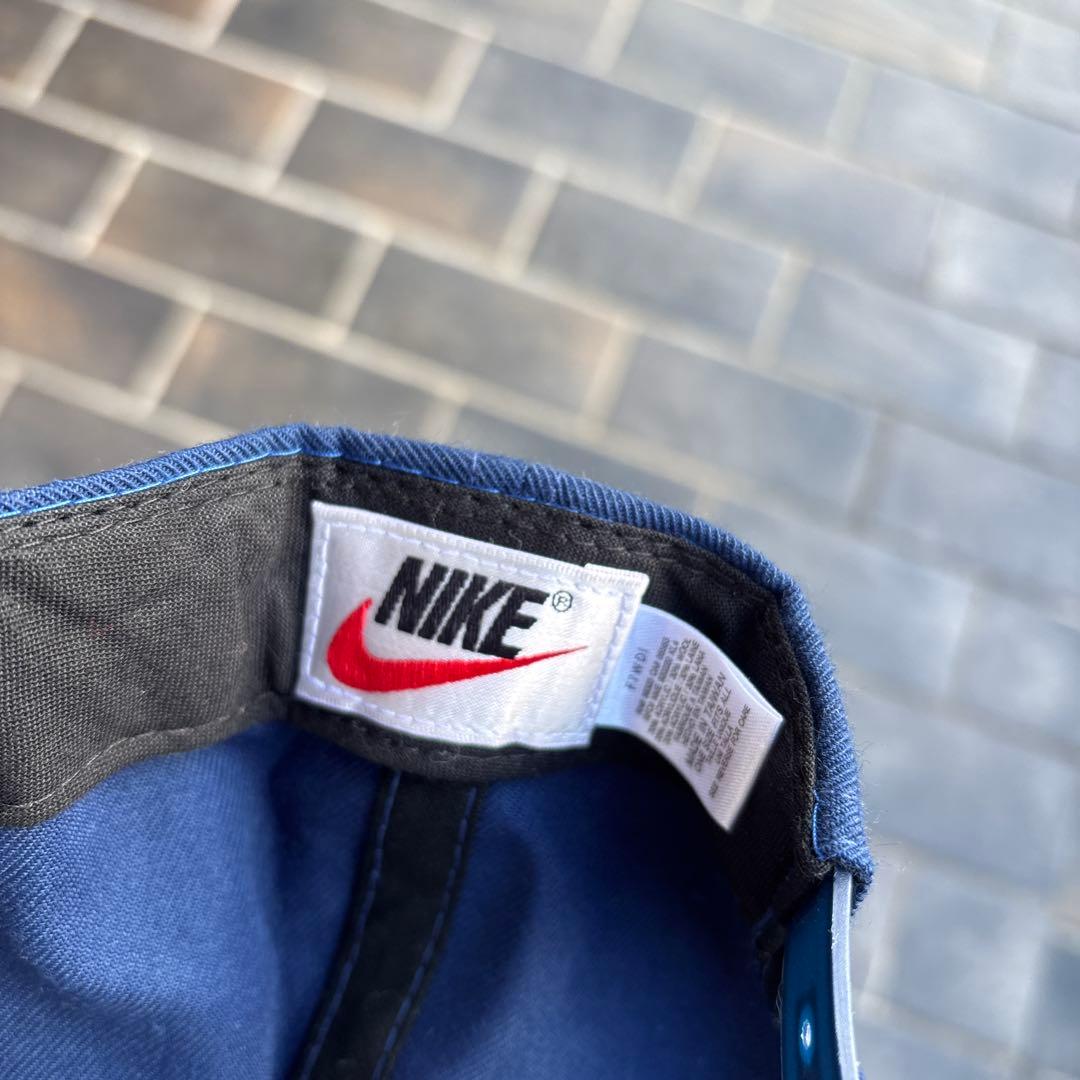 デッドストック 90s OLD NIKE キャップ ネイビー 金 vintage