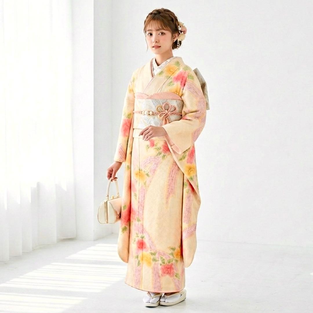 kyoko様 振袖　159 総絞り　絞り　高級　舞花文　花　きぬたや 成人式