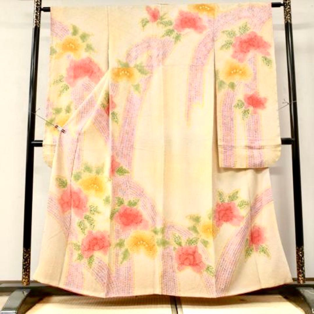 kyoko様 振袖　159 総絞り　絞り　高級　舞花文　花　きぬたや 成人式