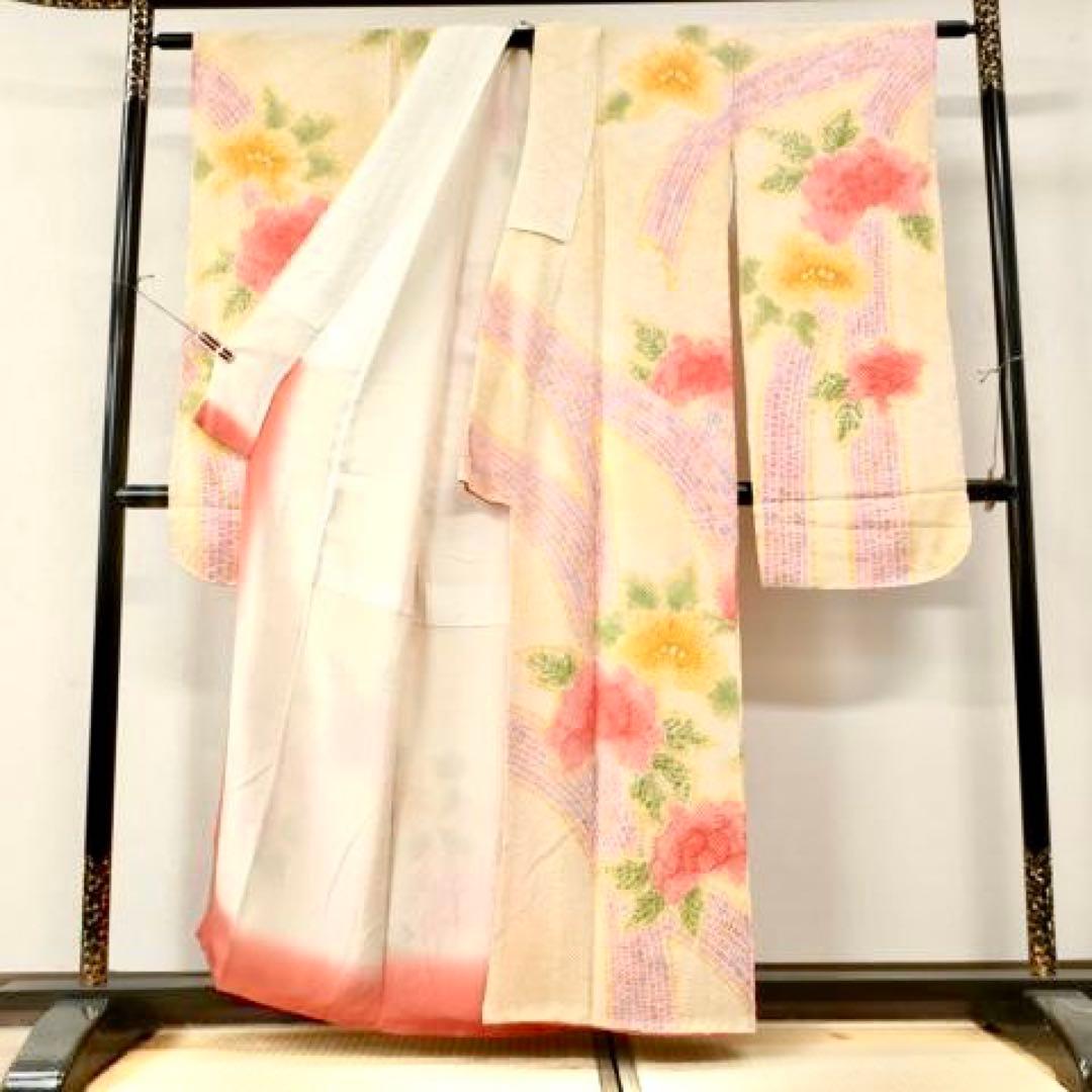 kyoko様 振袖　159 総絞り　絞り　高級　舞花文　花　きぬたや 成人式