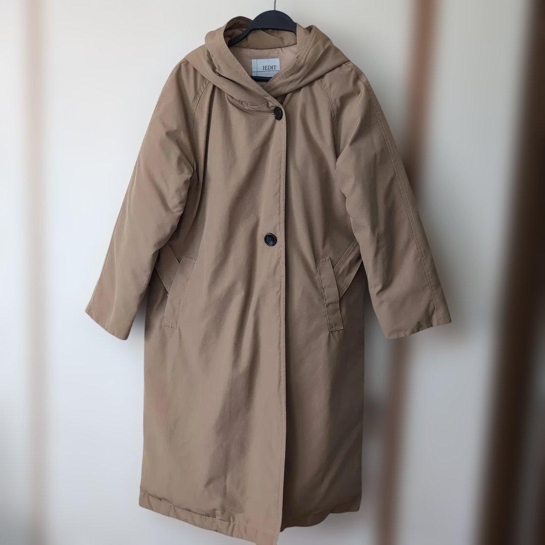 IEDIT イデット　ロングダウンフーディコート（フェリシモ）L
