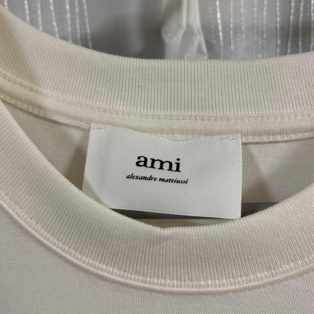 未使用品　Ami Paris ホワイト(クリーム色) Tシャツ