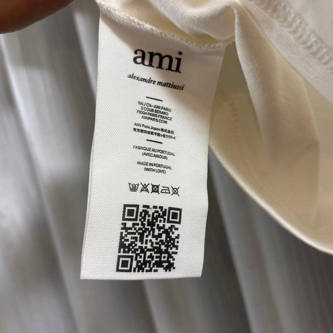 未使用品　Ami Paris ホワイト(クリーム色) Tシャツ