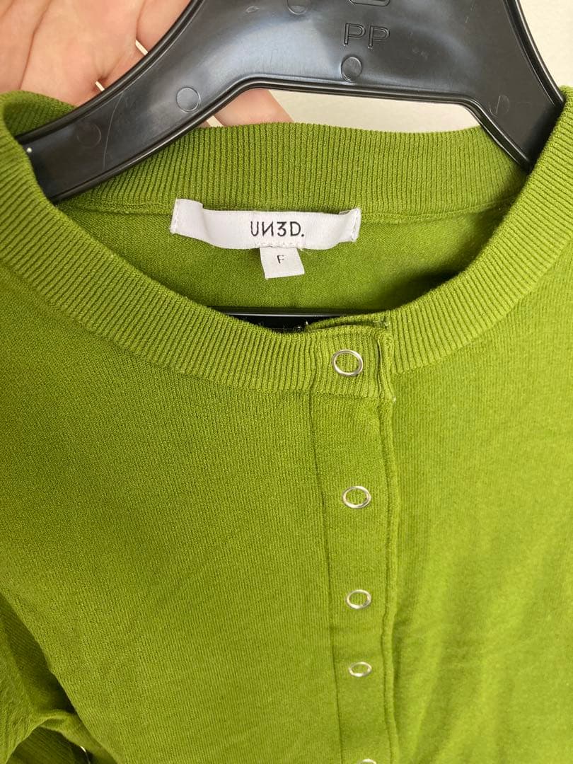 UN3D./アンスリードSHORT KT CD ショートニットカーデ