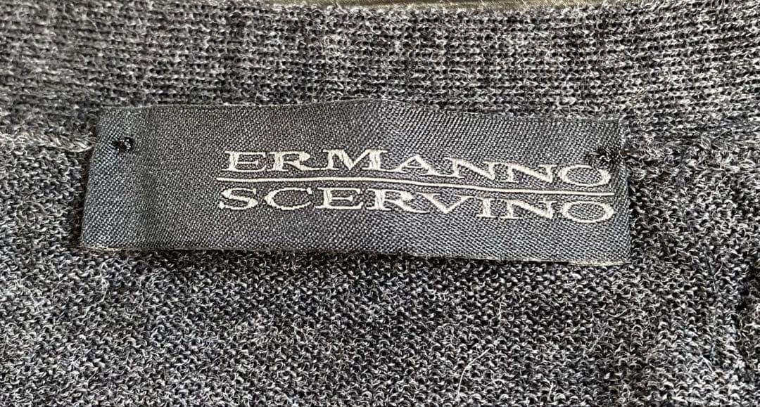 美品　Ermanno Scervino 刺繍　カーディガン　ウール　42 ラメ