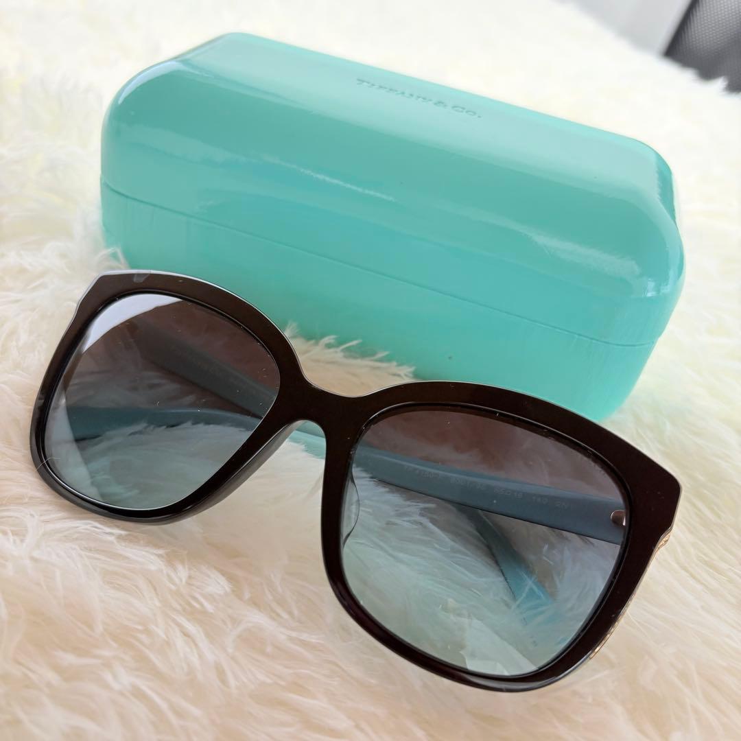 【付属品完備】TIFFANY&Co. ティファニー サングラス メガネ　ブルー