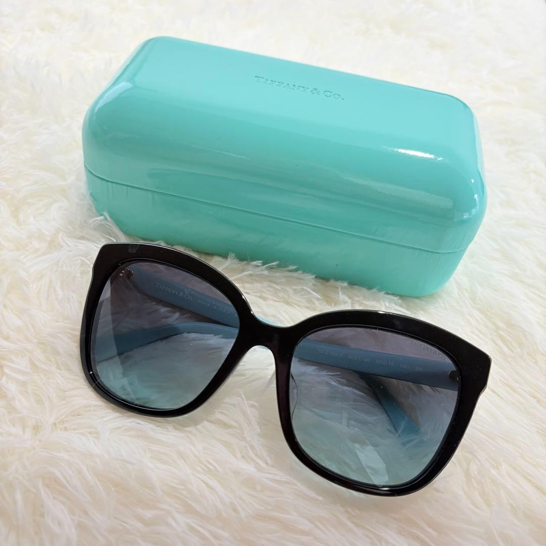【付属品完備】TIFFANY&Co. ティファニー サングラス メガネ　ブルー