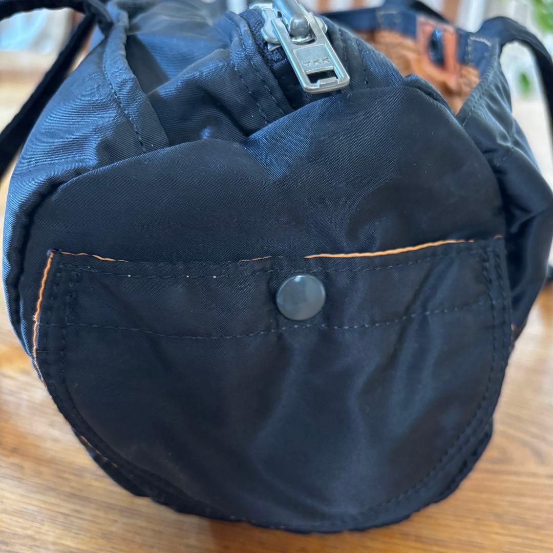 【ちゅい】美品 PORTER ポーター　タンカー ドラムバッグ 黒　ミニS